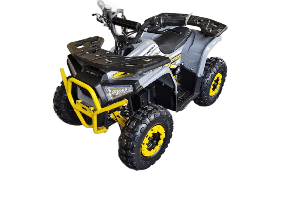 Электроквадроцикл детский Мотомир ORION 1000W серый/жёлтый (машинокомплект) | Мототека Электроквадроцикл детский Мотомир ORION 1000W серый/жёлтый (машинокомплект) | Мототека